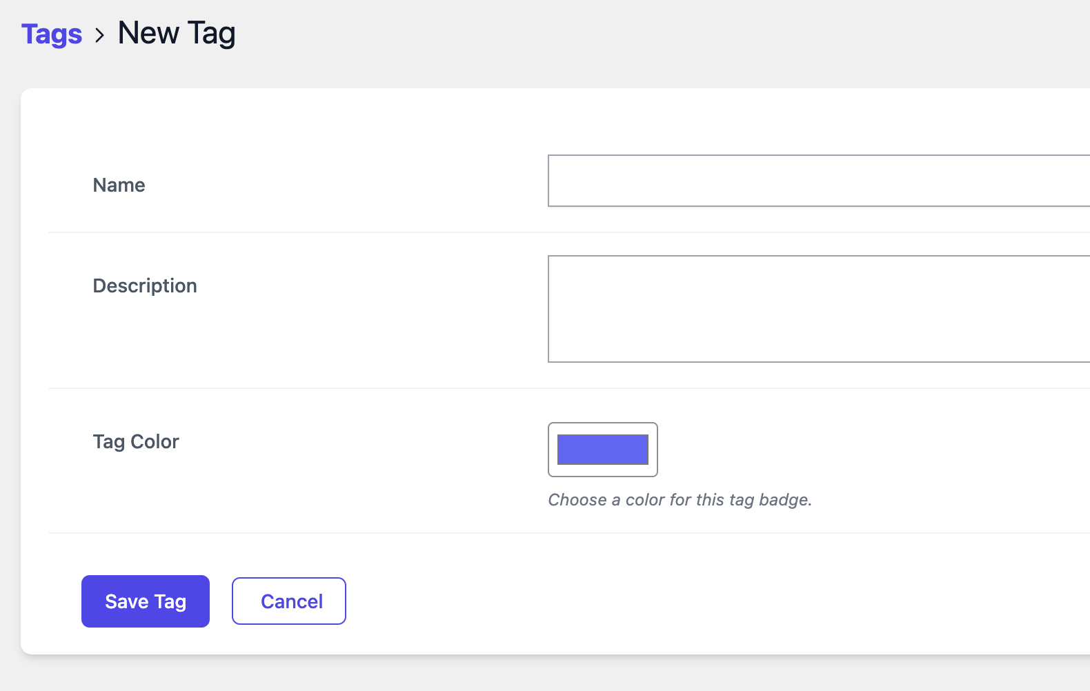 Create Tag
